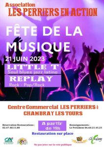 Fête de la Musique – Les Perriers en Action # Chambray lès Tours @ Centre Commercial Des Perriers, | Tours | Centre-Val de Loire | France